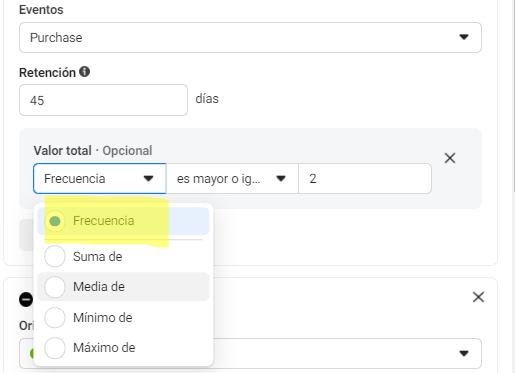 Explicando la brutal capacidad de filtro en los eventos de las audiencias de Facebook Ads