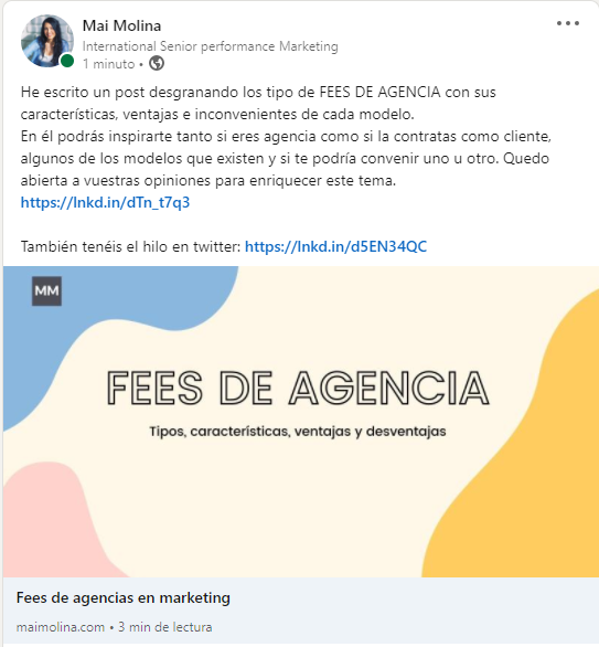 Fees de agencias en marketing