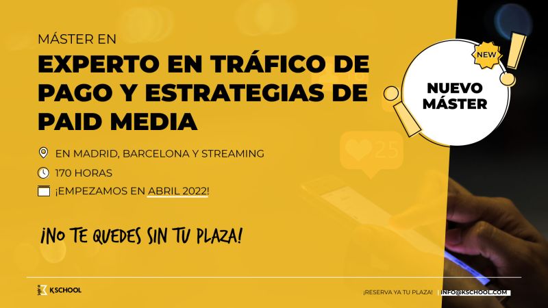 Nuevo Máster Experto en tráfico de pago y estrategias Paid media